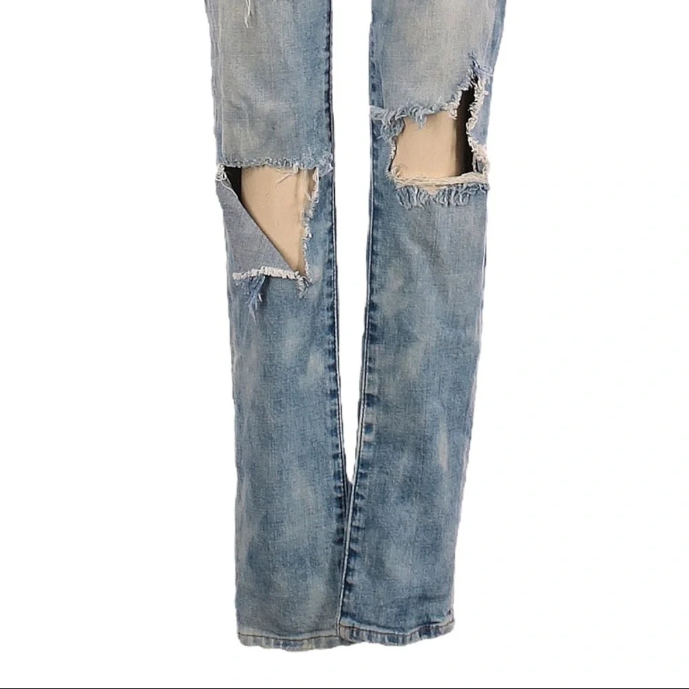 Blank NYC Distressed Busted Knee Acid Tie Dye Wash Skinny Jeans Size 25